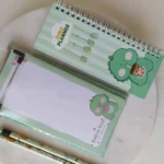 دفترچه جلد چوبی کتابی