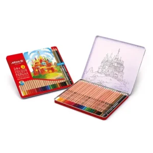 مداد رنگی 24 رنگ آریا فلزی